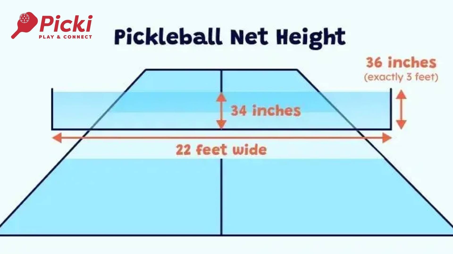 Chiều cao lưới Pickleball và tiêu chuẩn cột lưới