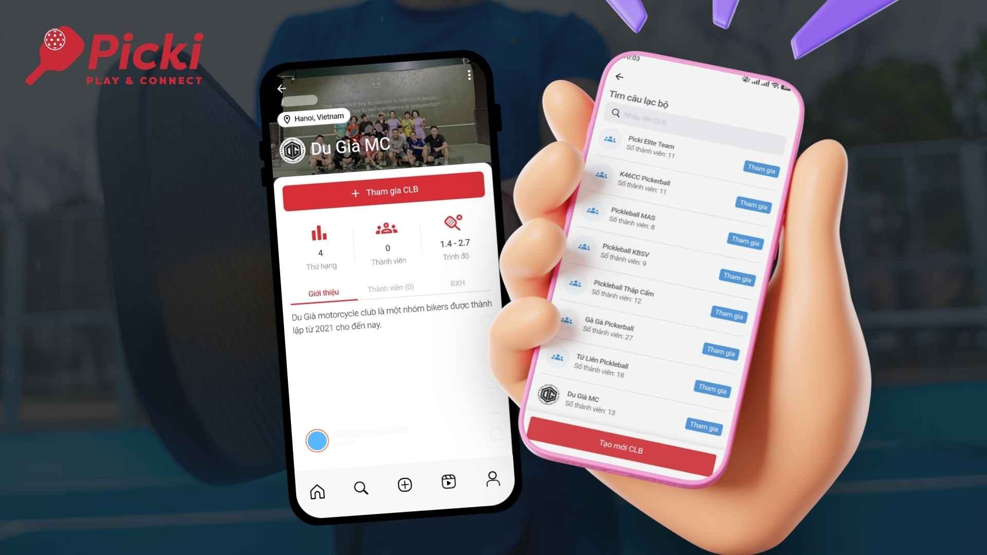 Lợi ích dành cho thành viên khi tham gia CLB trên app