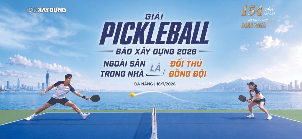 backdrop giai pickleball bao xay dung 2026
