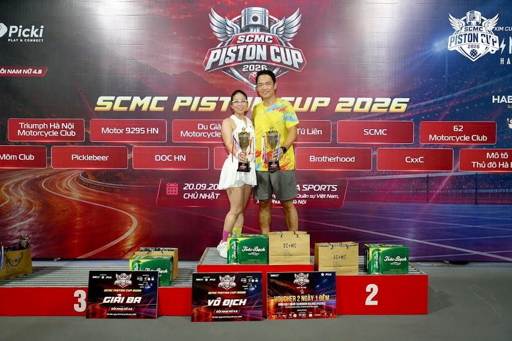 Đội vô địch đôi nam nữ SCMC PISTON CUP 2026 - Trung Đặng Nga Lee